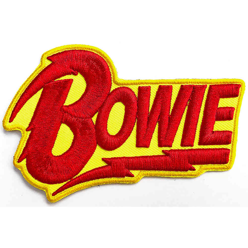 David Bowie - Diamond Dogs 3D Logo Patch - Rot/Gelb